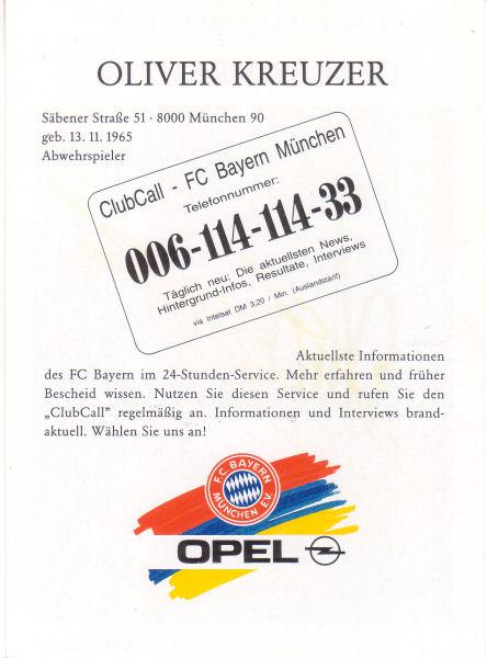 1991/92 Oliver Kreuzer